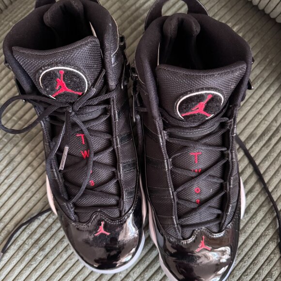 Jordan Black and Red Athletic Shoes - Picture 2 of 4